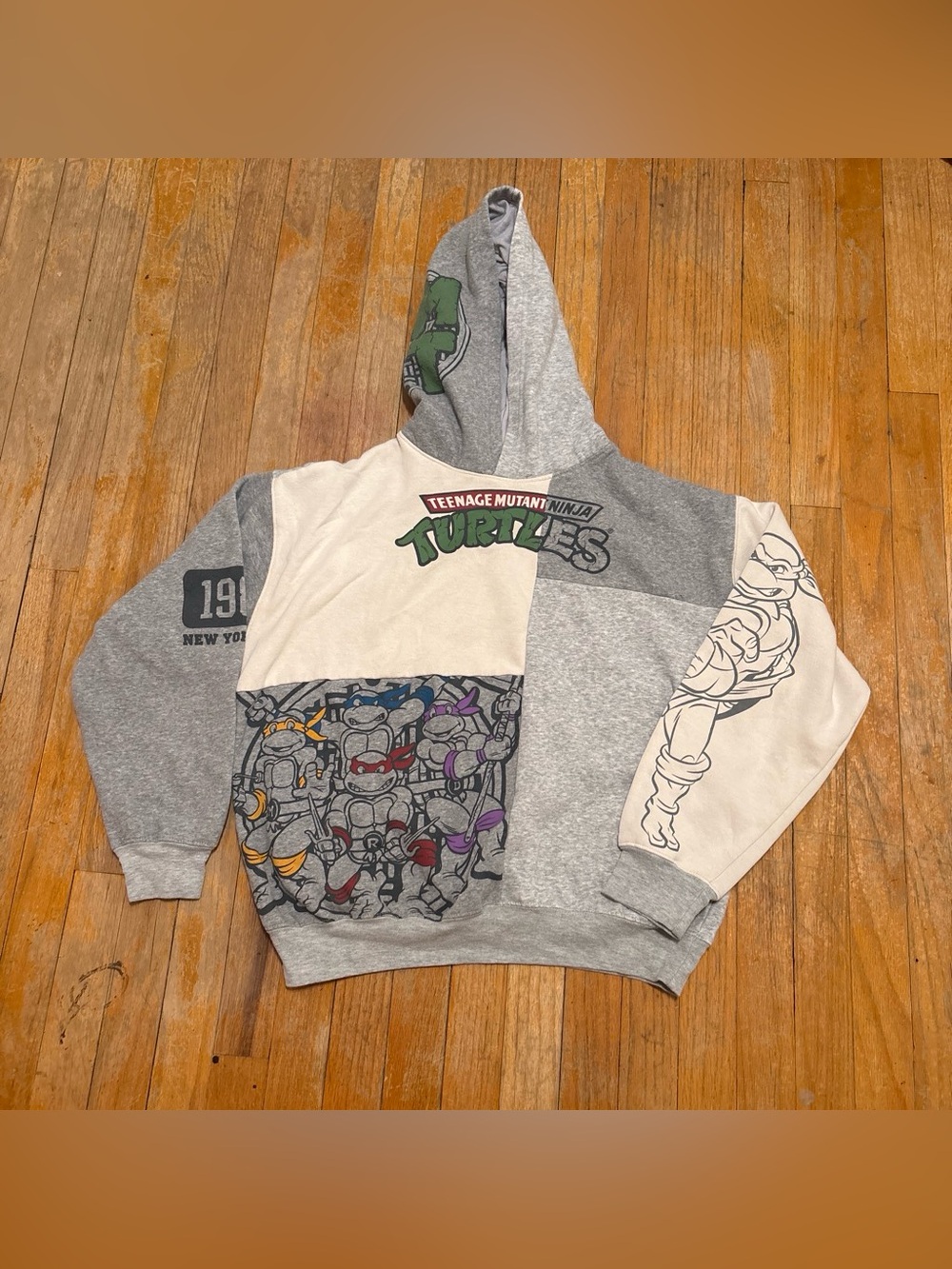 Gray Patchwork Hoodie - Men